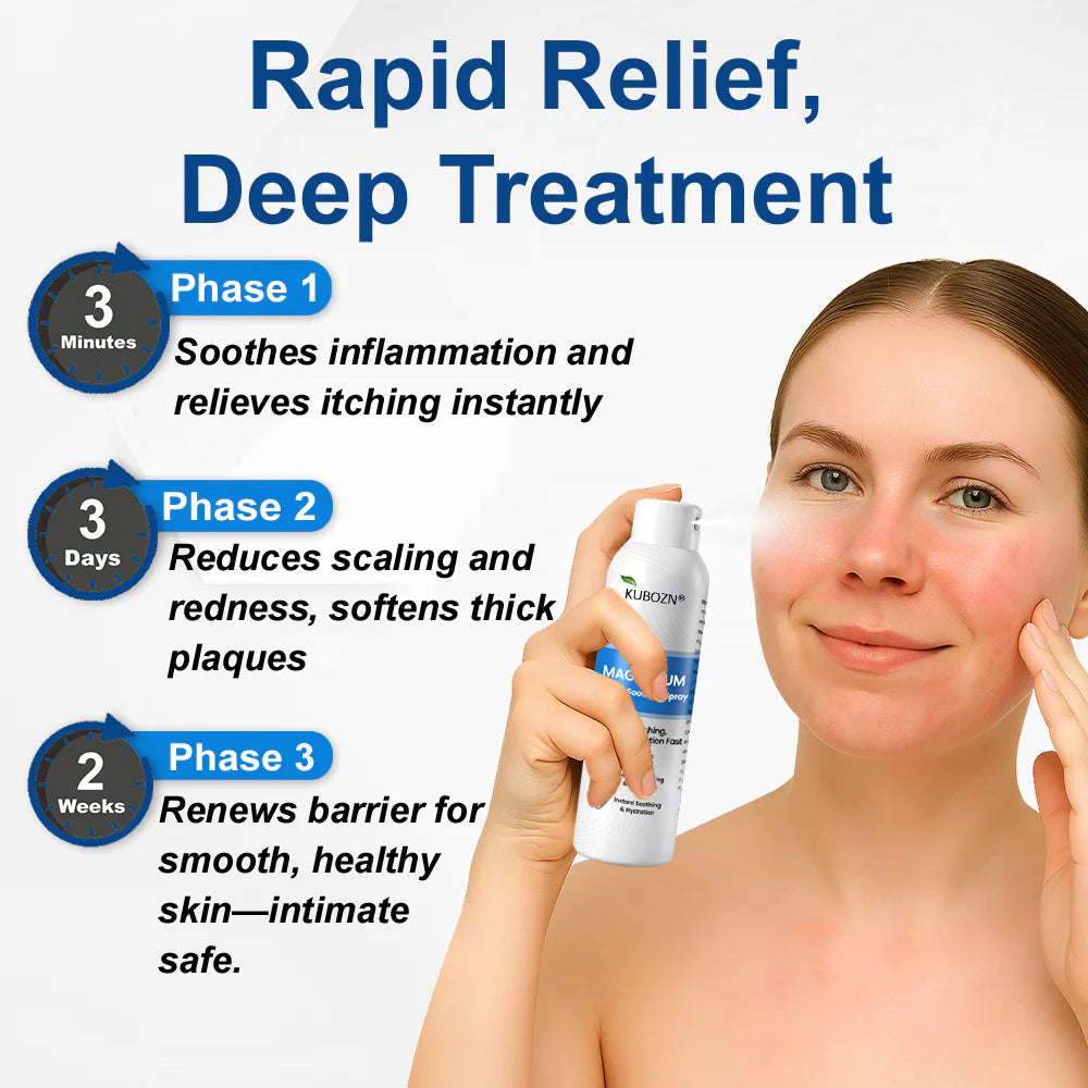 ⚕️ KUBOZN® Magnesium Herbal Psoriasis Spray ⚡3-MINUTE RELIEF