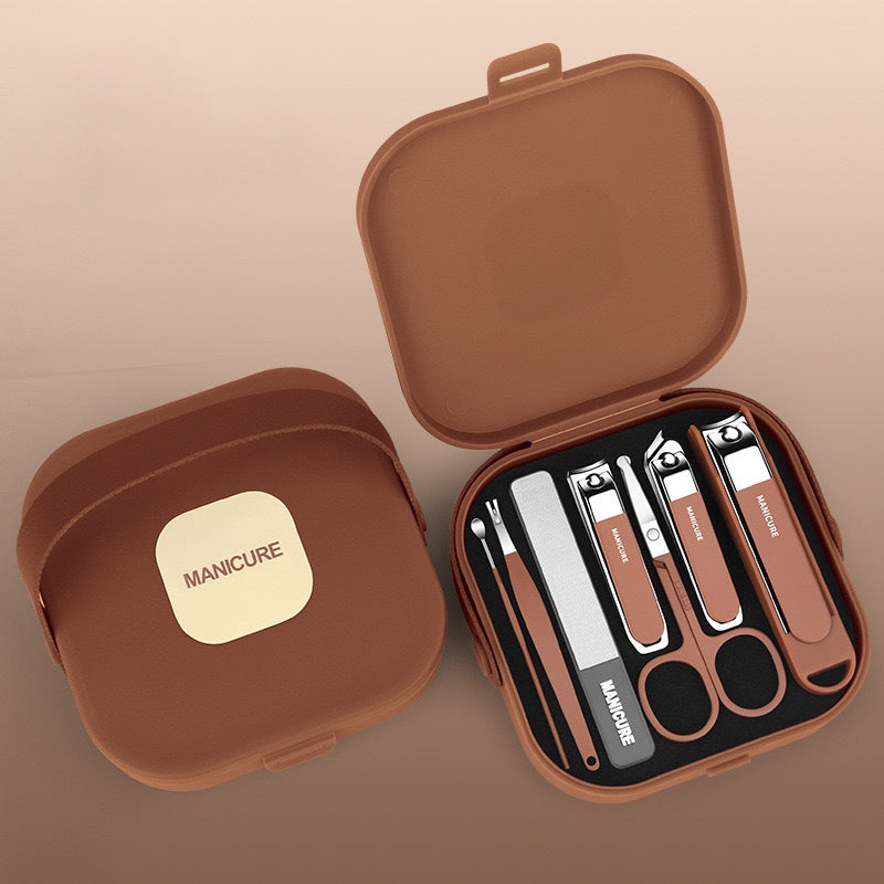 Healrize®🎁 Holiday Limited-Time Offer 💅 Anti-Splash Nail Clipper Set - 7 PCS Manicure Protection Tools 🛡️✨