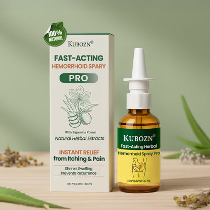 KUBOZN® Fast-Acting Herbal Hemorrhoid Spray Pro🩸(Stops Bleeding Instantly & Targets Internal/External Piles)