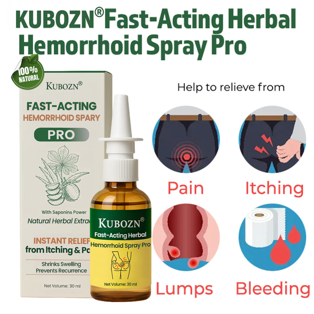 KUBOZN® Fast-Acting Herbal Hemorrhoid Spray Pro🩸(Stops Bleeding Instantly & Targets Internal/External Piles)