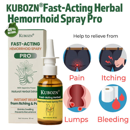 KUBOZN® Fast-Acting Herbal Hemorrhoid Spray Pro🩸(Stops Bleeding Instantly & Targets Internal/External Piles)